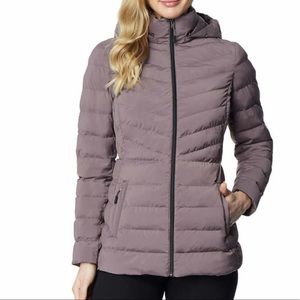 Purple Puffer Winter Coat Jacket Water Resistant